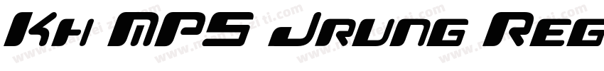 Kh MPS Jrung Regular字体转换
